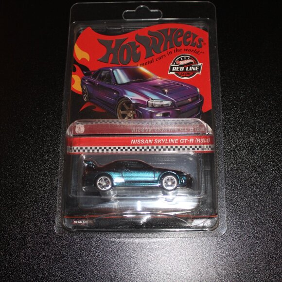 Hot Wheels RLC Red Line Club Exclusive Chameleon Nissan Skyline GTR R34
Purple - Picture 1 of 2